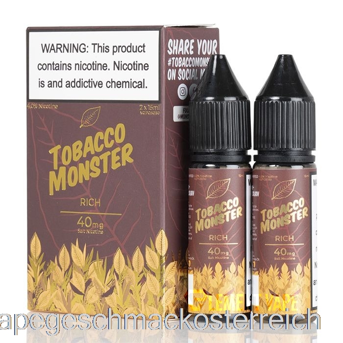 Reichhaltig – Tabak-Monstersalze – 30 Ml, 60 Mg Vape-Geschmack